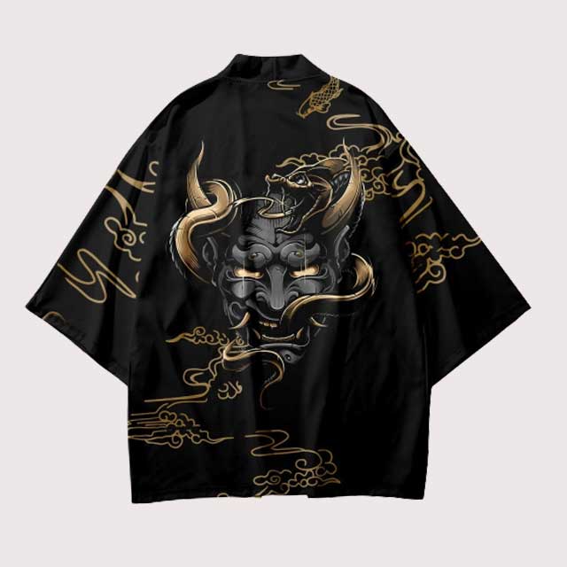 Black & Gold Haori | Eiyo Kimono
