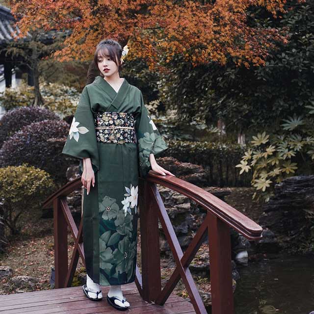 Green Kimono Dress Green Kimono Dress