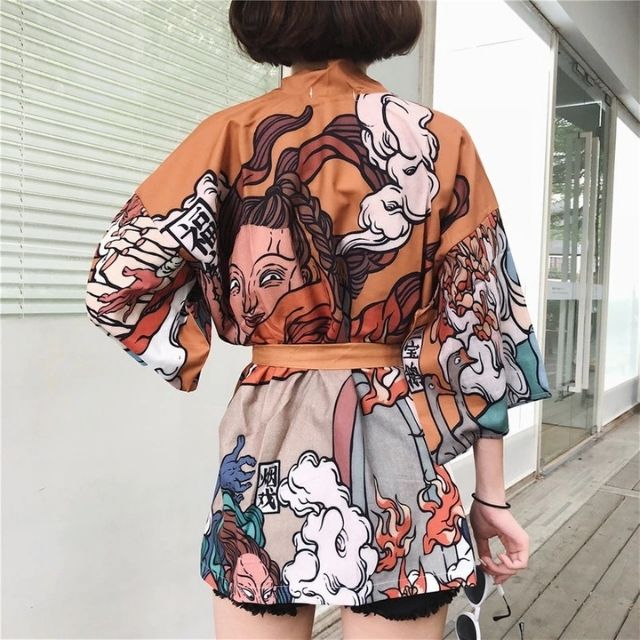 Orange Haori Jacket | Eiyo Kimono