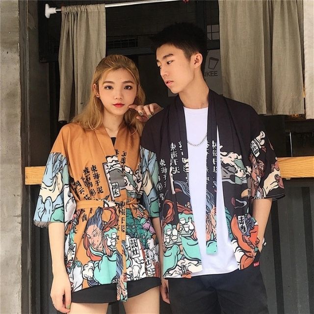 Orange Haori Jacket | Eiyo Kimono