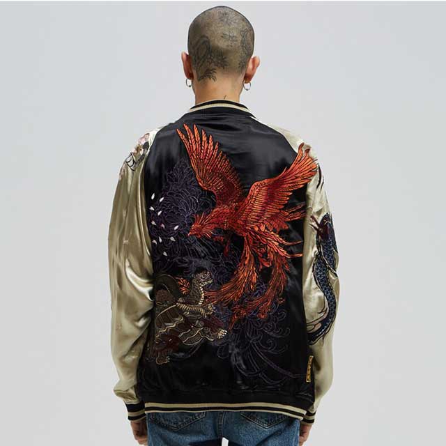 Embroidered Bomber Jacket | Eiyo Kimono