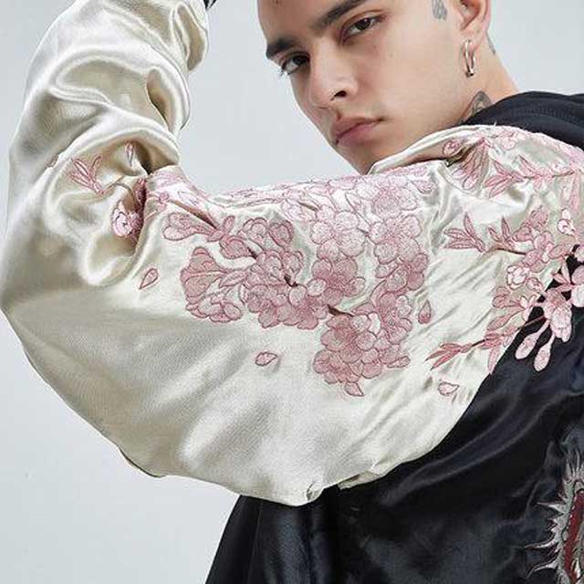 Japanese Floral Bomber Jacket | Eiyo Kimono