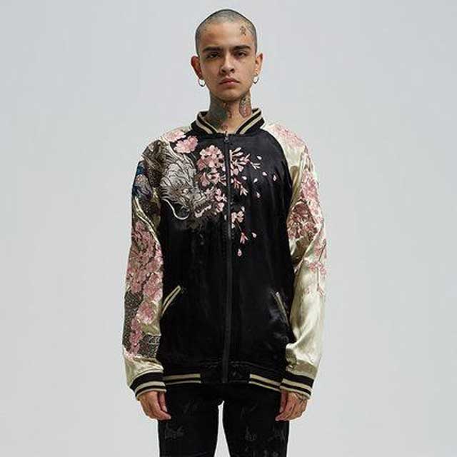 Japanese Floral Bomber Jacket | Eiyo Kimono