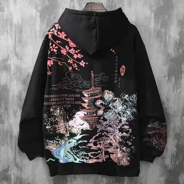 Japanese Harajuku Streetwear Hoodie | Eiyo Kimono