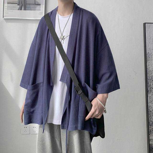Men's Japanese Style Kimono Cardigan | Eiyo Kimono