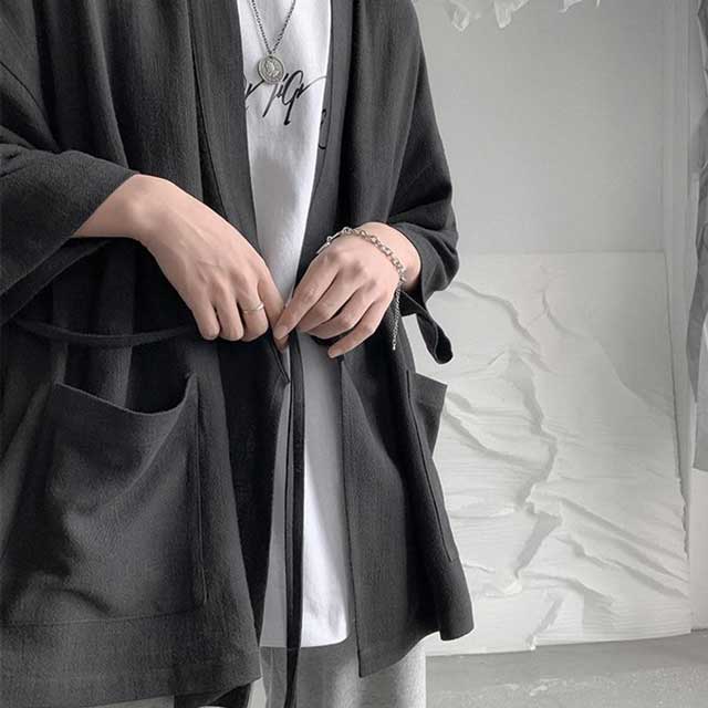 Men's Japanese Style Kimono Cardigan | Eiyo Kimono