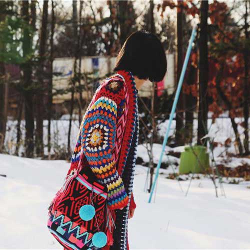 Japanese Long Knitting Cardigan Patterns | Eiyo Kimono