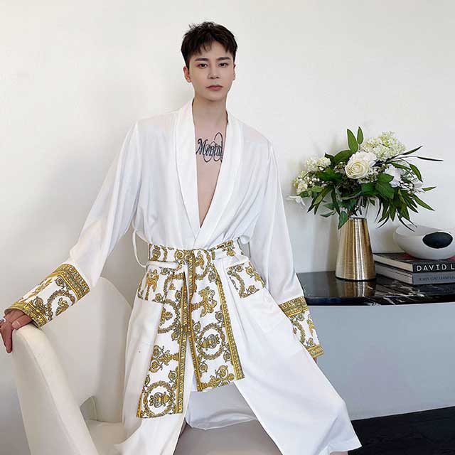 Men's Japanese Nightgown | Eiyo Kimono