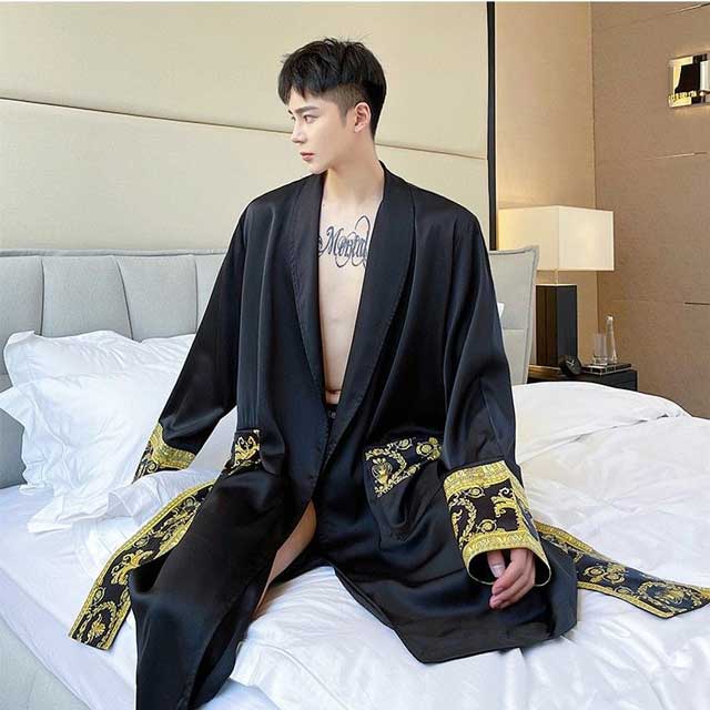 Men's Japanese Nightgown | Eiyo Kimono