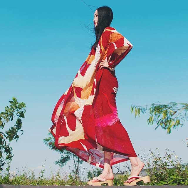 Japanese Silk Sheer Kimono Cardigan | Eiyo Kimono