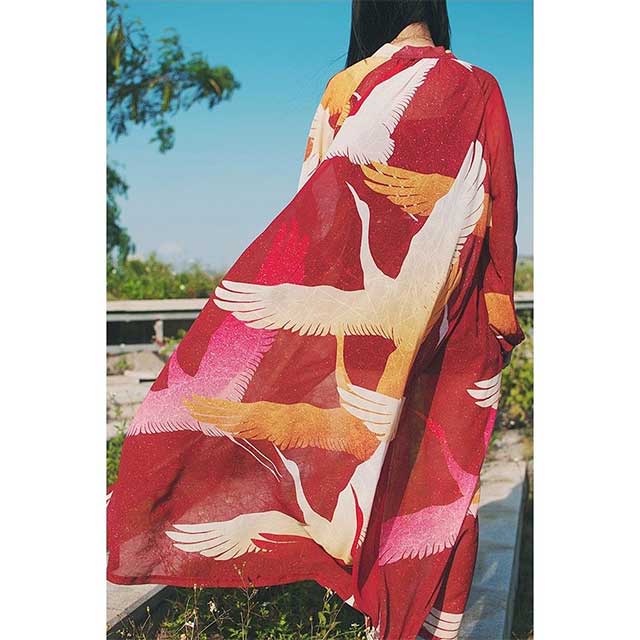 Japanese Silk Sheer Kimono Cardigan | Eiyo Kimono