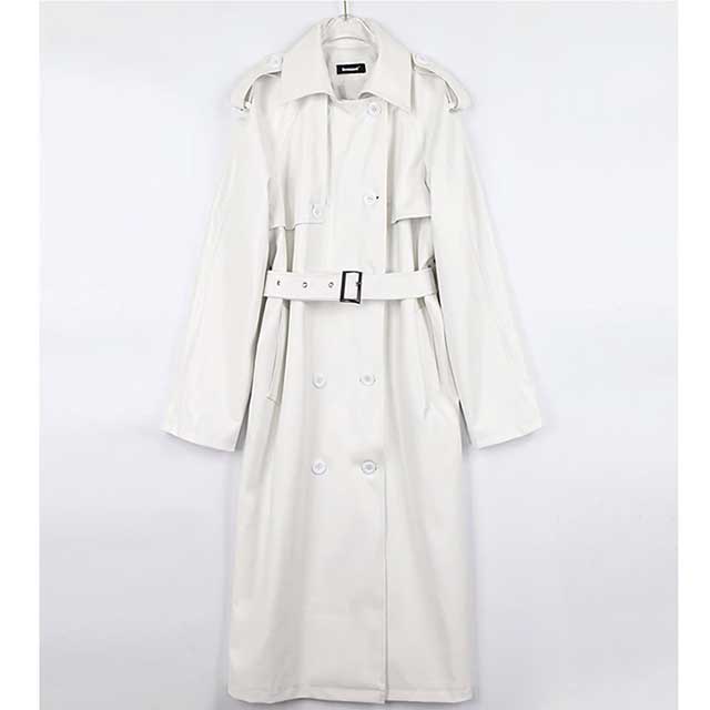 Faux Leather Japanese Trench Coat | Eiyo Kimono