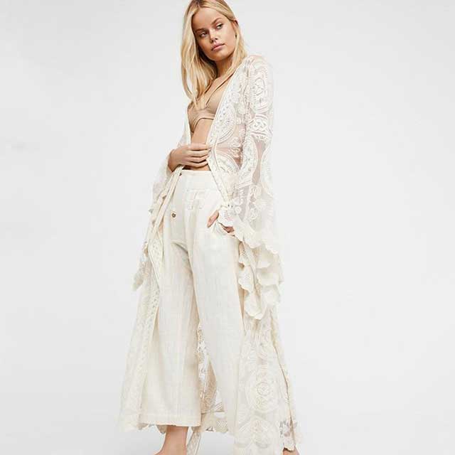 Lace Kimono Robe | Eiyo Kimono