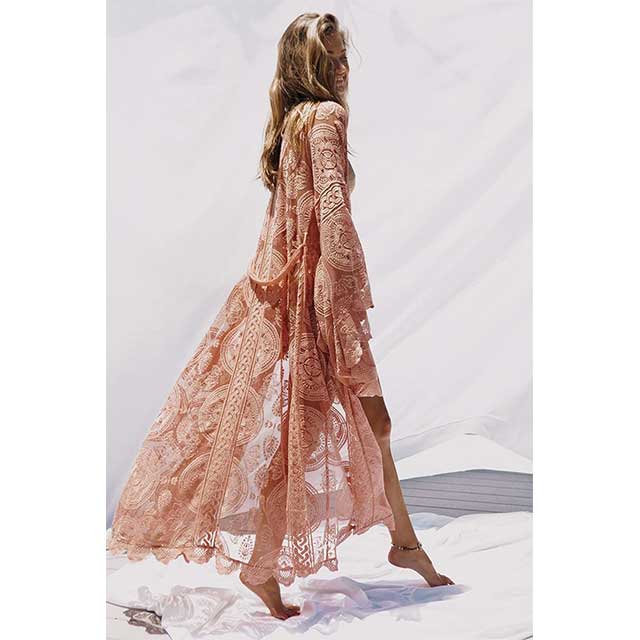 Lace Kimono Robe | Eiyo Kimono