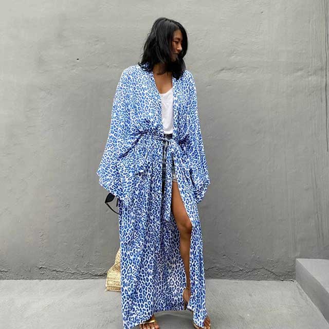 Leopard Kimono Robe | Eiyo Kimono