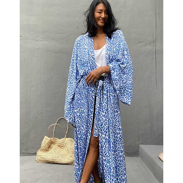 Leopard Kimono Robe | Eiyo Kimono