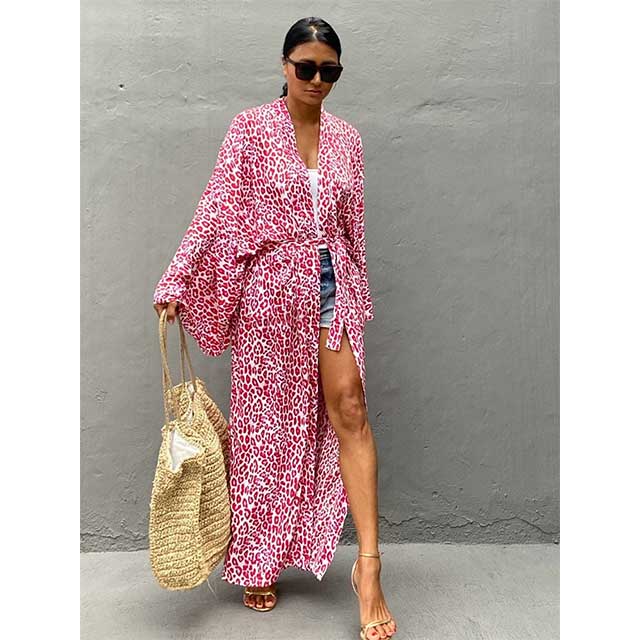 Leopard Kimono Robe | Eiyo Kimono