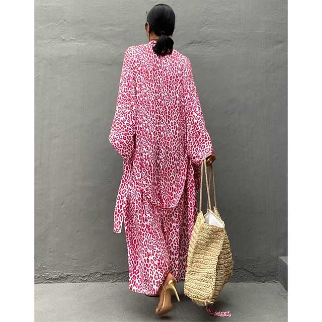 Leopard Kimono Robe | Eiyo Kimono