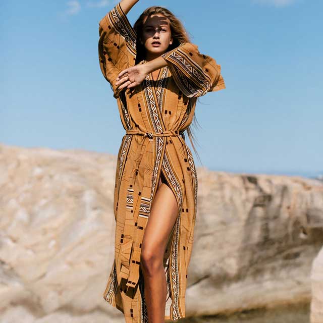 Long Boho Kimono | Eiyo Kimono