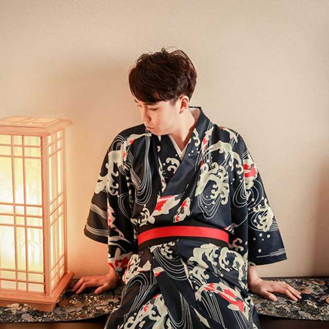 Men's Traditional Kimono Robe | Eiyo Kimono