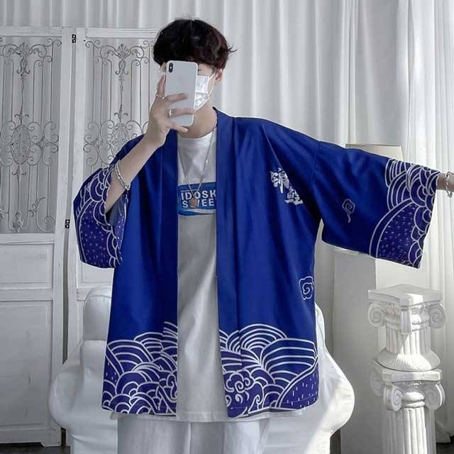 Navy Blue Kimono | Eiyo Kimono