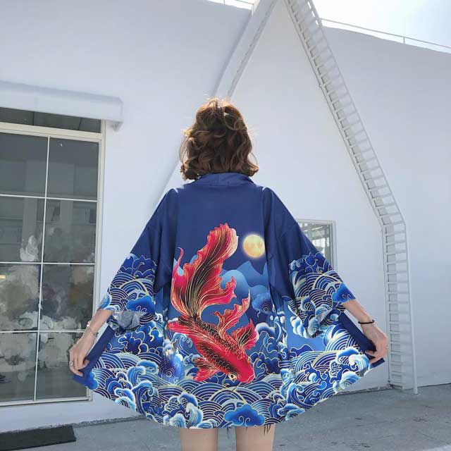 Ocean Waves Anime Haori | Eiyo Kimono