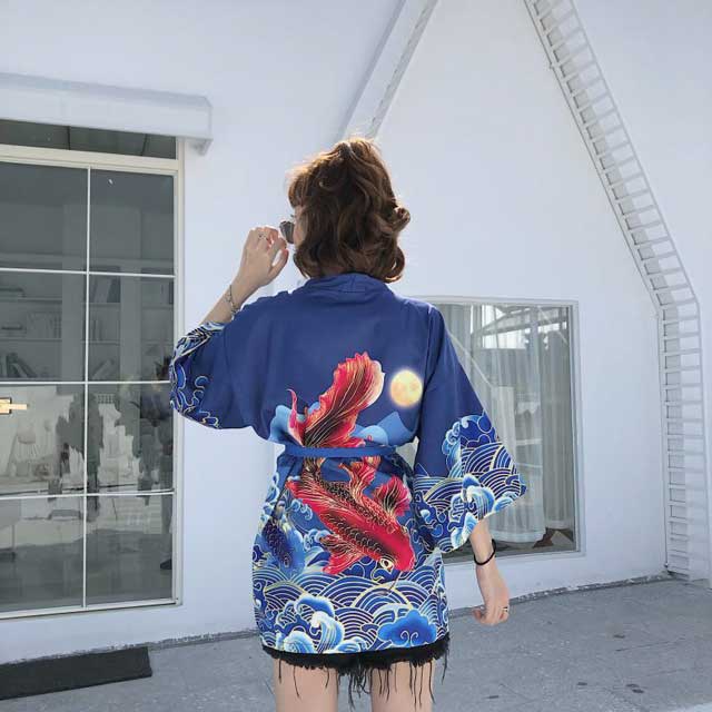 Ocean Waves Anime Haori | Eiyo Kimono