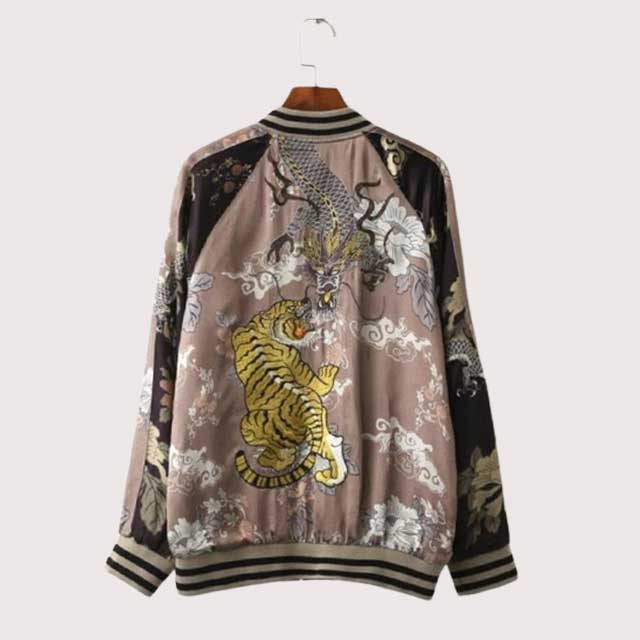 Reversible Pink Sukajan Jacket | Eiyo Kimono