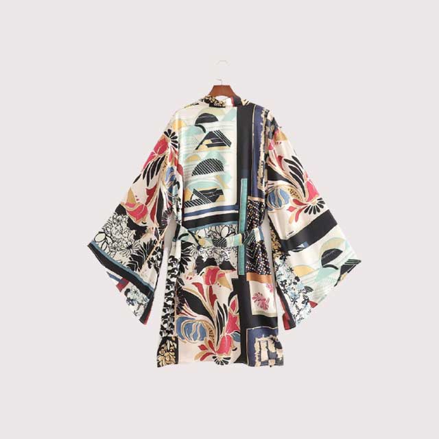 Two Piece Set Printed Kimono | Eiyo Kimono