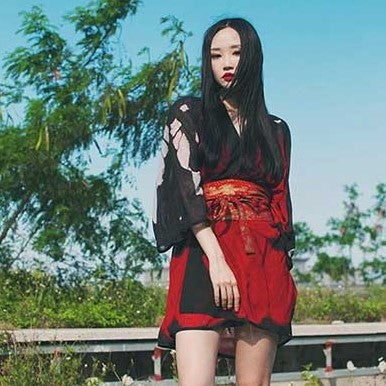Red Kimono Cardigan | Eiyo Kimono
