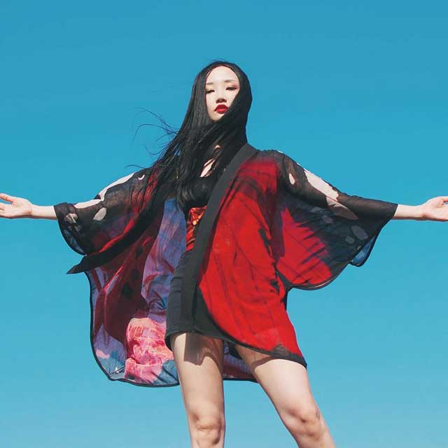 Red Kimono Cardigan | Eiyo Kimono