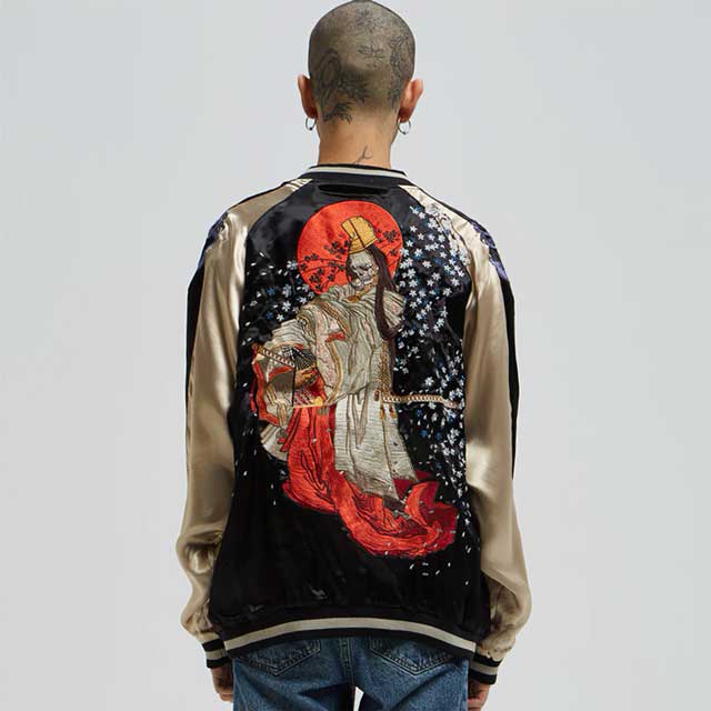 Skull Skeleton Reversible Sukajan | Eiyo Kimono