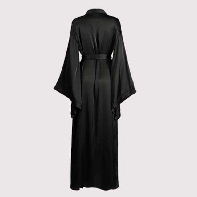 Long Satin Kimono Dressing Gown | Eiyo Kimono