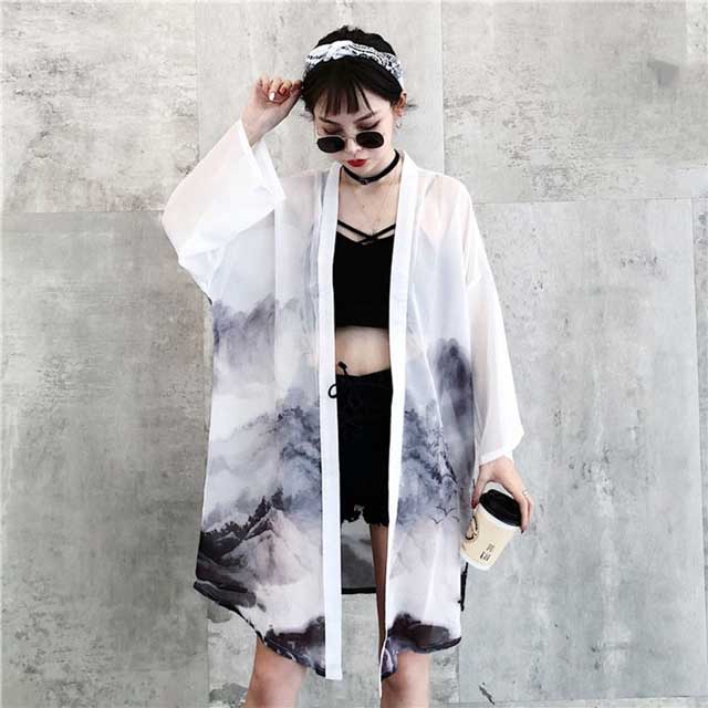 Sheer Kimono Cardigan | Eiyo Kimono