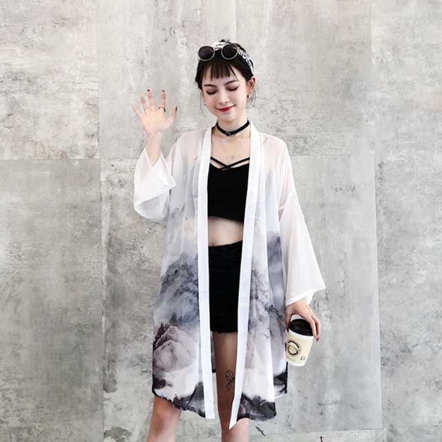 Sheer Kimono Cardigan | Eiyo Kimono