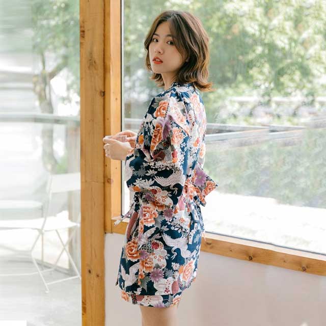 Short Kimono Robe | Eiyo Kimono