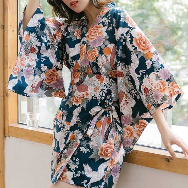 Short Kimono Robe | Eiyo Kimono
