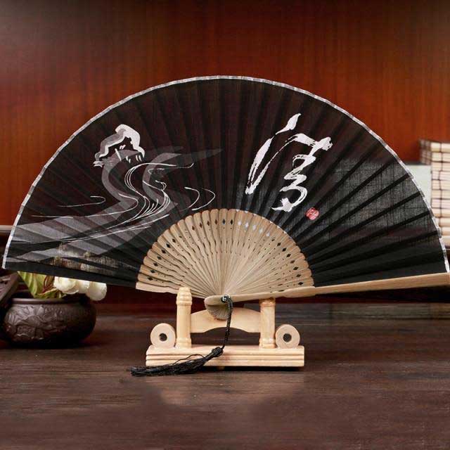 Bamboo Silk Hand Fan | Eiyo Kimono