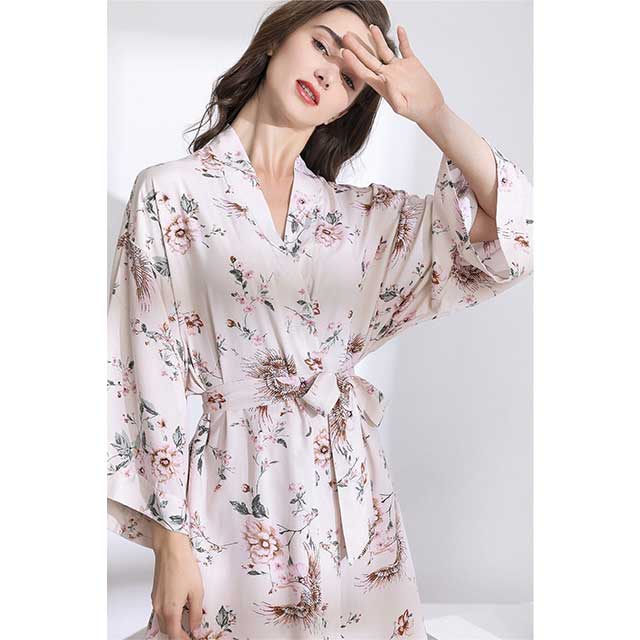 Silk Kimono Robe | Eiyo Kimono