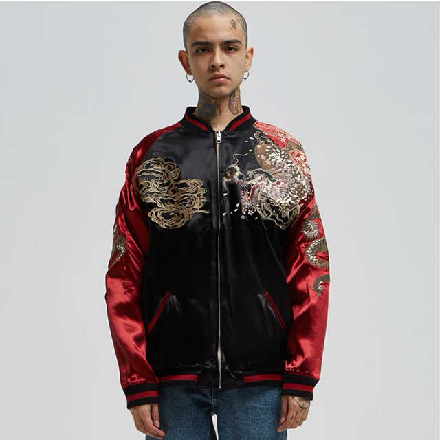 Sukajan Souvenir Bomber Jacket | Eiyo Kimono