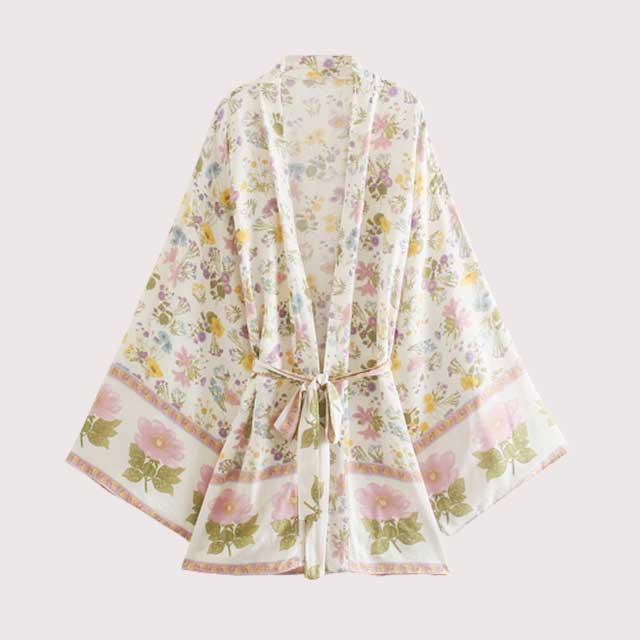 White Boho Kimono | Eiyo Kimono