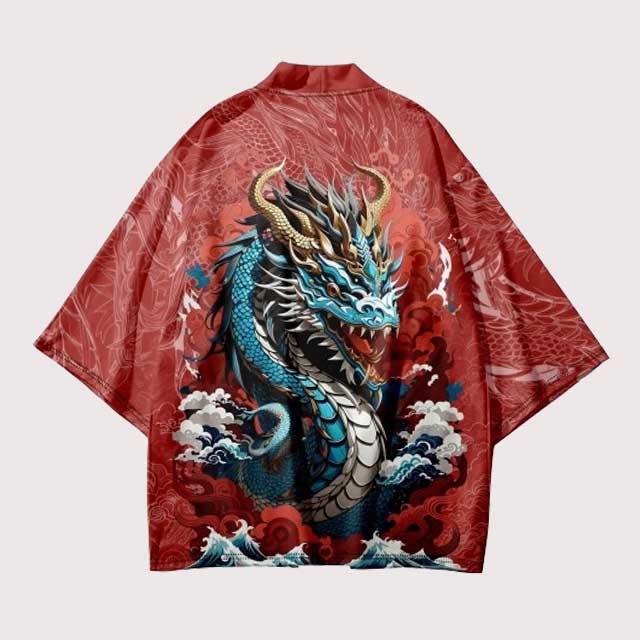 Blue Dragon Haori | Eiyo Kimono