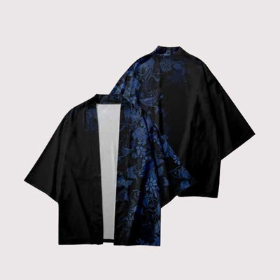 Blue Floral Haori | Eiyo Kimono