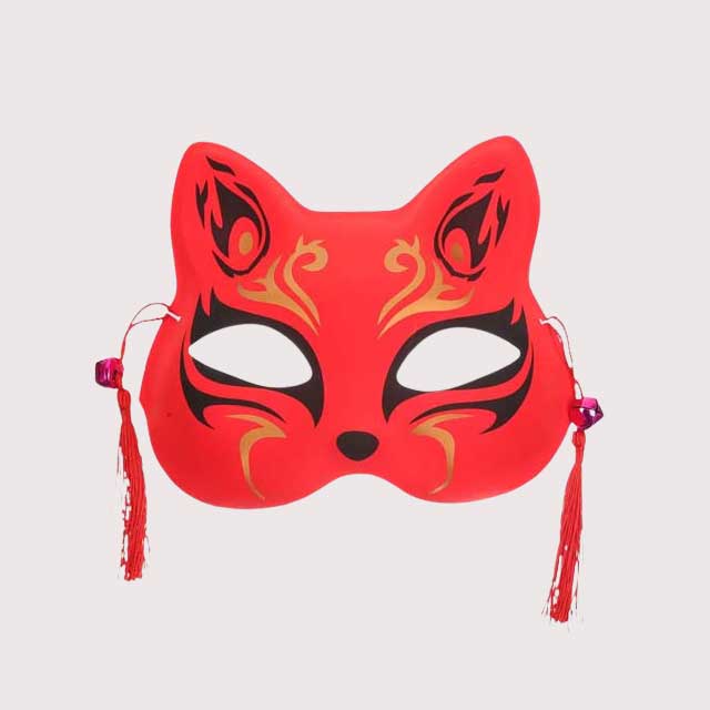 Hand Painted Fox Mask [Best Price] – Kabuki Masks