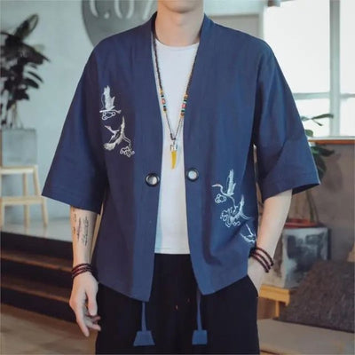 Harajuku Crane Haori | Eiyo Kimono