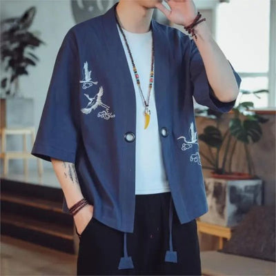 Harajuku Crane Haori | Eiyo Kimono