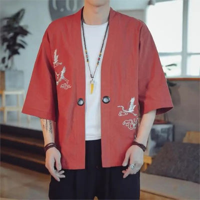 Harajuku Crane Haori | Eiyo Kimono