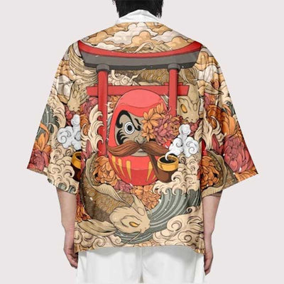 Japanese Daruma Doll Haori | Eiyo Kimono