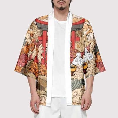 Japanese Daruma Doll Haori | Eiyo Kimono