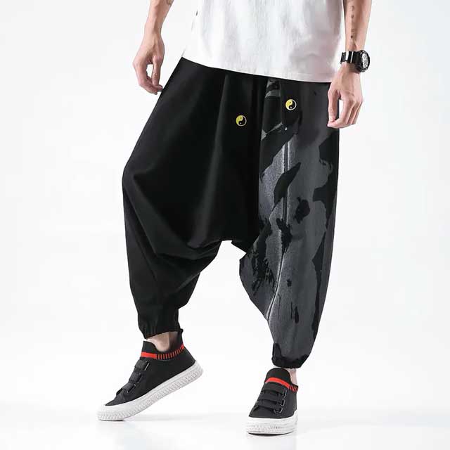 Ylingjun Mens Baggy Hip Hop Jeans Casual Loose Fit Skateboard Denim Pants  (Black 0240, 30) at Amazon Men's Clothing store